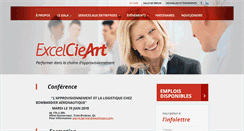 Desktop Screenshot of excelcieart.com